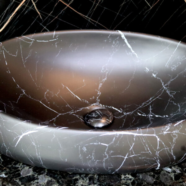 Granitablage Lavabo Volga Blue mit Porcelan