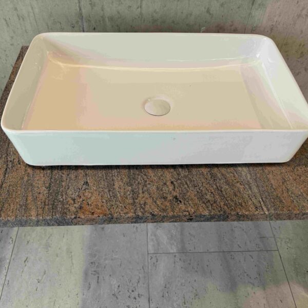Granit ablage Multikolor mit Porcelan Lavabo